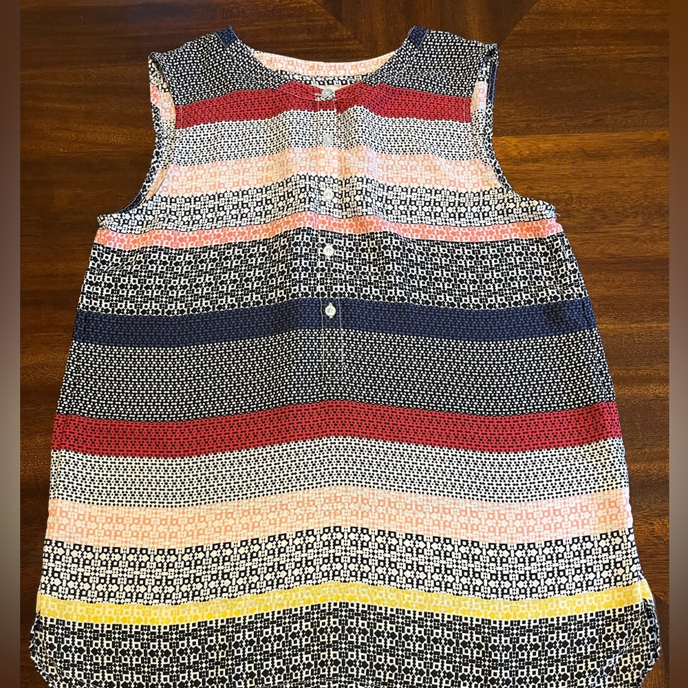 TALBOTS Small Multicolor Sleeveless Top
